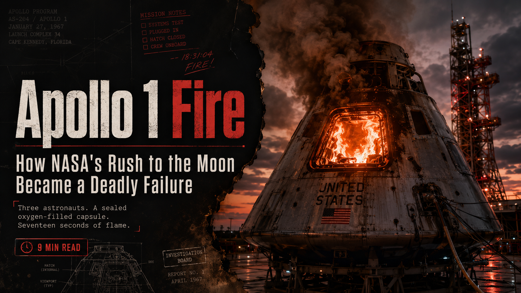 Apollo 1 Fire: How NASA's Rush to the Moon Became a Deadly Failure featured image