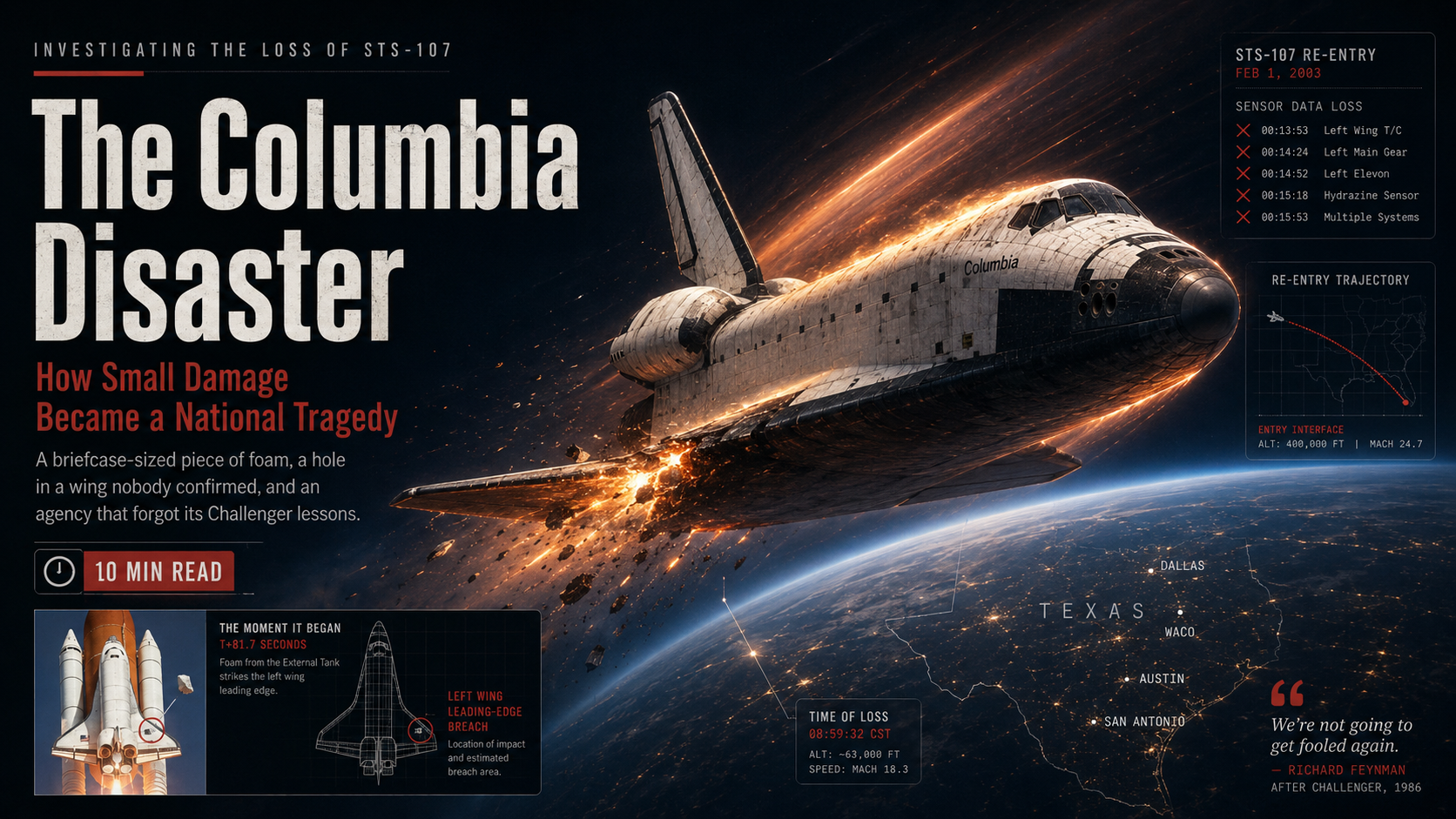 The Columbia Disaster: How Small Damage Became a National Tragedy featured image