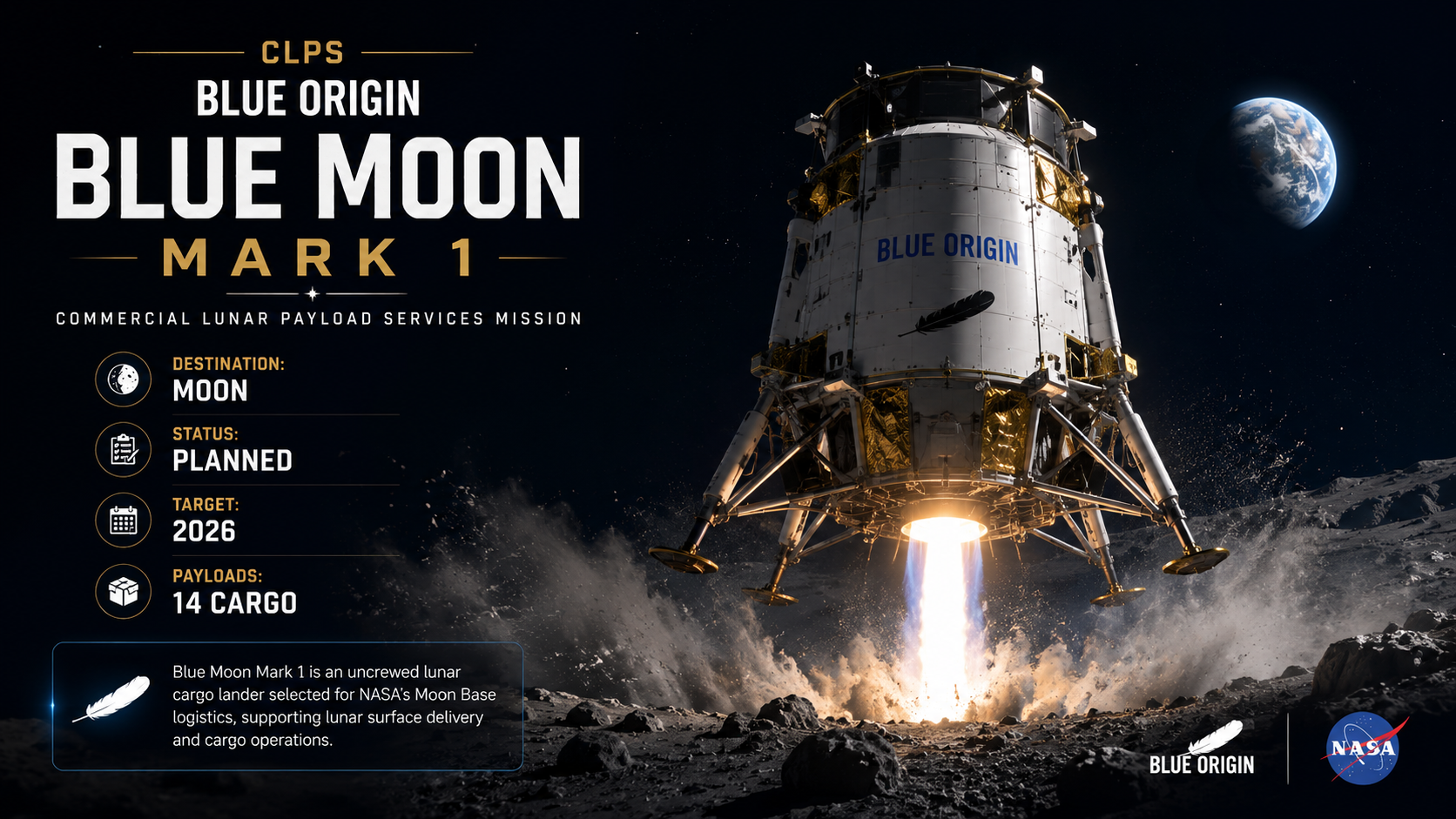 CLPS Blue Origin Blue Moon Mark 1 featured image